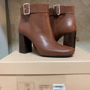 Prada Women's Chunky Top-Buckle Bootie